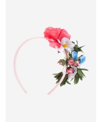 Monnalisa Girls Flower Headband in Multicolour 2 - 3 jours ouvrés.