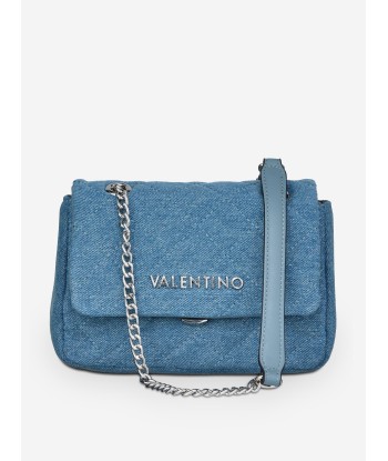 Valentino Girls Ocarina Denim Crossbody Bag in Blue (13.5cm) prix pour 