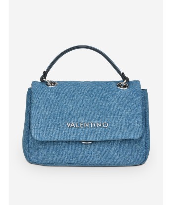 Valentino Girls Ocarina Denim Crossbody Bag in Blue (13.5cm) prix pour 