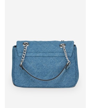 Valentino Girls Ocarina Denim Crossbody Bag in Blue (13.5cm) prix pour 