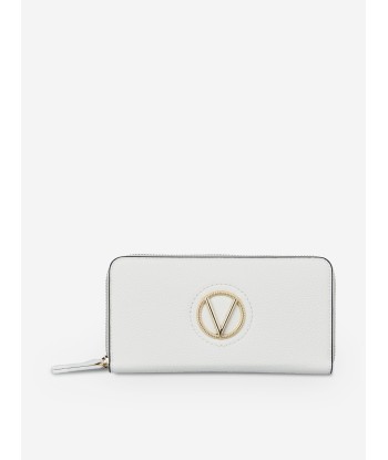 Valentino Girls Katong Zip Around Wallet in White (10cm) le des métaux précieux