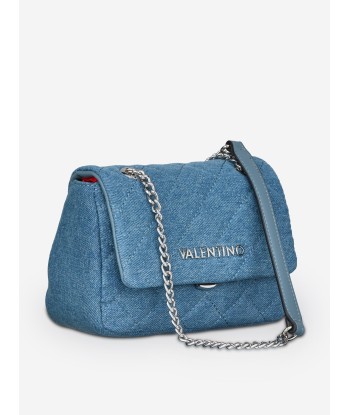 Valentino Girls Ocarina Denim Crossbody Bag in Blue (13.5cm) prix pour 