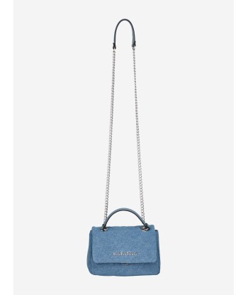 Valentino Girls Ocarina Denim Crossbody Bag in Blue (13.5cm) prix pour 