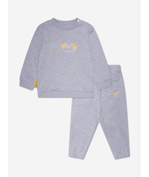 Off-White Baby Boys Funny Tracksuit in Grey français