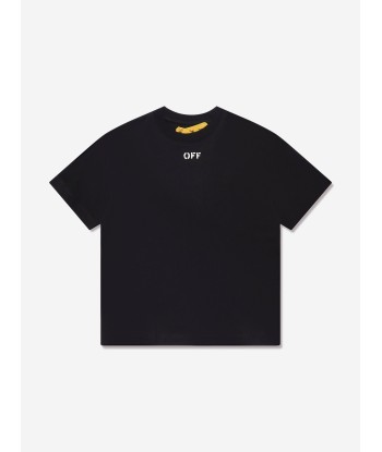 Off-White Boys Off Stamp T-Shirt in Black Dans la société mordern