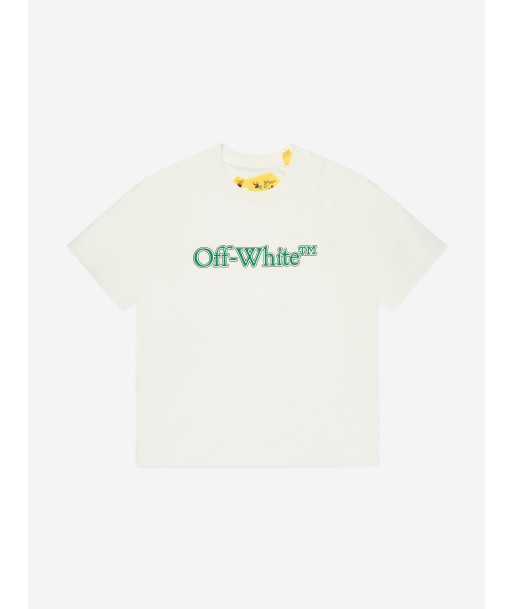 Off-White Boys Big Bookish T-Shirt in White la chaussure