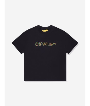 Off-White Boys Sketch Logo T-Shirt in Black livraison gratuite