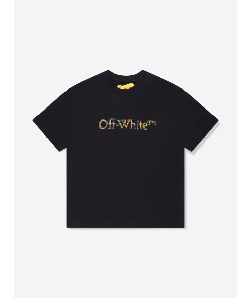 Off-White Boys Sketch Logo T-Shirt in Black livraison gratuite