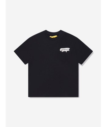 Off-White Boys Paint Graphic T-Shirt in Black Jusqu'à 80% De Réduction