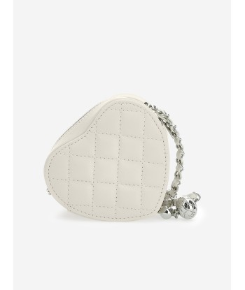 Monnalisa Girls Heart Crossbody Bag in Ivory (23cm) Dans la société mordern