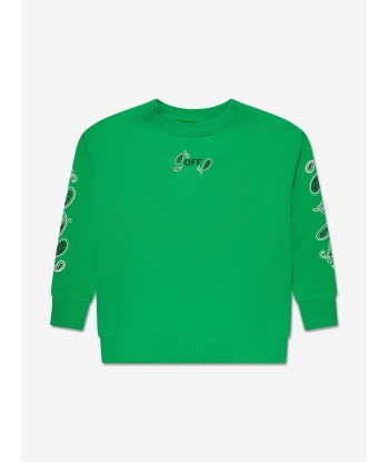 Off-White Kids Bandana Sweatshit in Green Comparez plus de prix