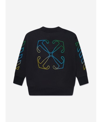 Off-White Kids Arrow Rainbow Sweatshirt in Black Profitez des Offres !