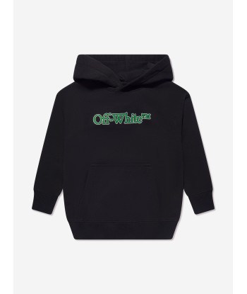 Off-White Boys Big Bookish Hoodie in Bkack soldes