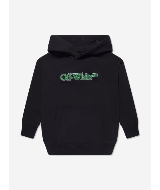 Off-White Boys Big Bookish Hoodie in Bkack soldes