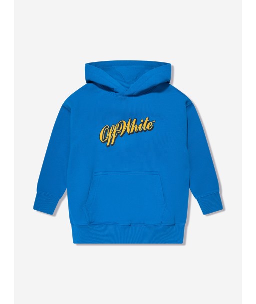 Off-White Boys Baseball Logo Hoodie in Blue Comparez plus de prix