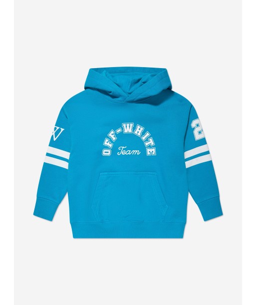 Off-White Boys Team 23 Hoodie in Blue offre 