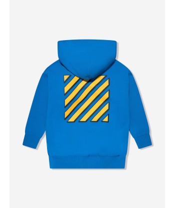 Off-White Boys Baseball Logo Hoodie in Blue Comparez plus de prix