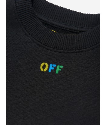 Off-White Kids Arrow Rainbow Sweatshirt in Black Profitez des Offres !