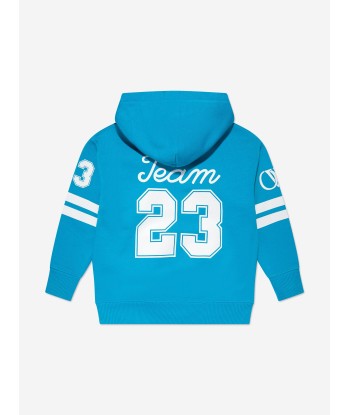 Off-White Boys Team 23 Hoodie in Blue offre 