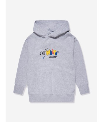 Off-White Boys Funny Hoodie in Grey d'Europe débarque