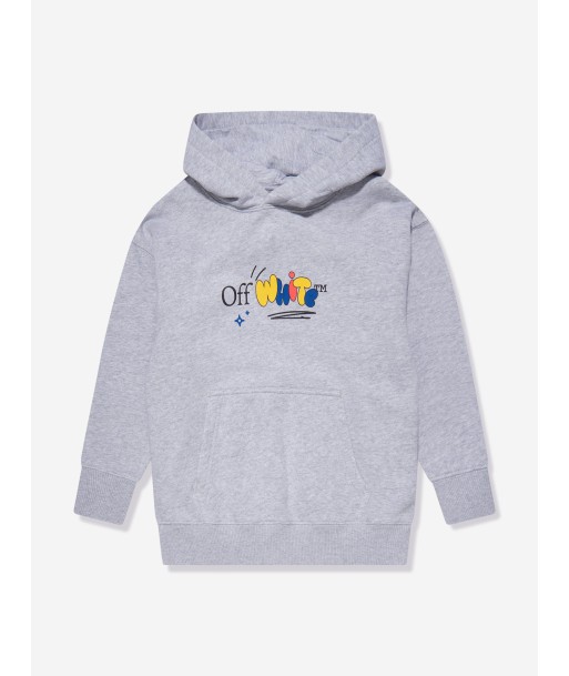 Off-White Boys Funny Hoodie in Grey d'Europe débarque