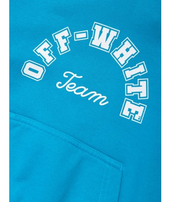 Off-White Boys Team 23 Hoodie in Blue offre 