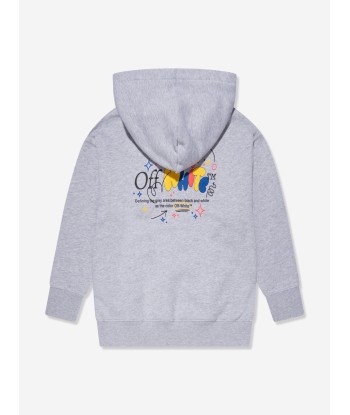 Off-White Boys Funny Hoodie in Grey d'Europe débarque