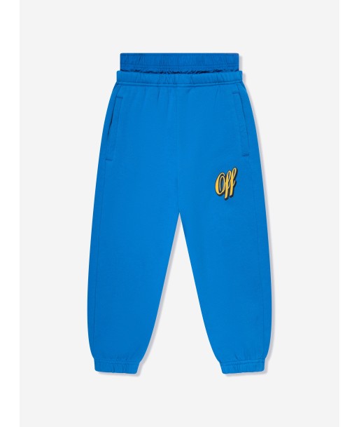 Off-White Boys Baseball Logo Joggers in Blue Vous souhaitez 