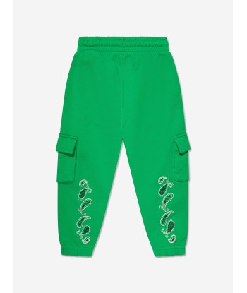 Off-White Kids Bandana Joggers in Green pour bénéficier 