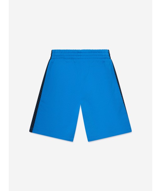 Off-White Boys Baseball Logo Mesh Shorts in Blue pas cher