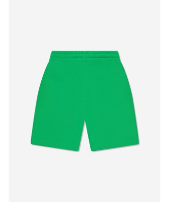 Off-White Boys Off Stamp Sweat Shorts in Green une grave pollution 