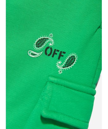 Off-White Kids Bandana Joggers in Green pour bénéficier 