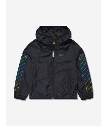 Off-White Kids Arrow Rainbow Windbreaker in Black Vous souhaitez 