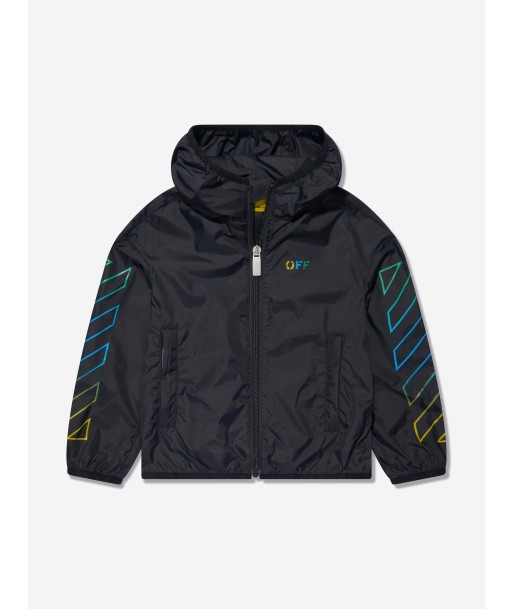 Off-White Kids Arrow Rainbow Windbreaker in Black Vous souhaitez 