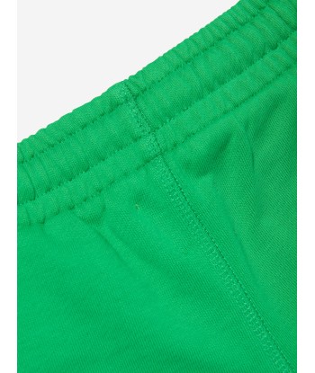 Off-White Boys Off Stamp Sweat Shorts in Green une grave pollution 