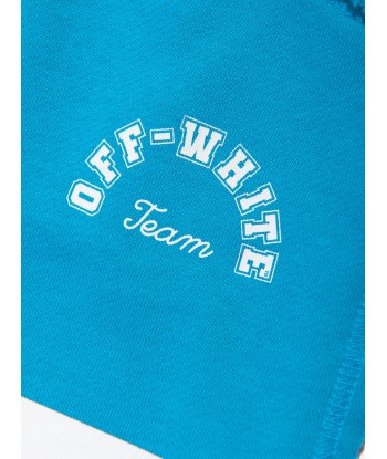 Off-White Boys Team 23 Sweat Shorts in Blue en linge