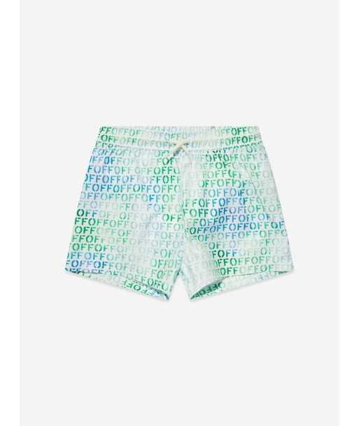 Off-White Boys Off Stamp Swim Shorts In Multicolour Dans la société mordern