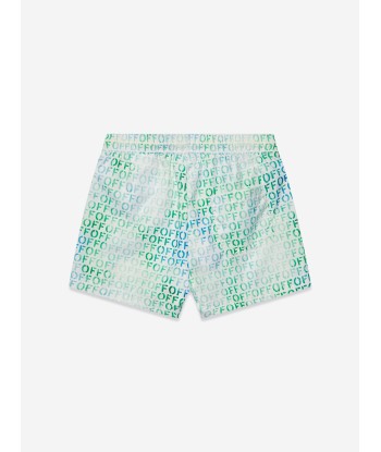 Off-White Boys Off Stamp Swim Shorts In Multicolour Dans la société mordern