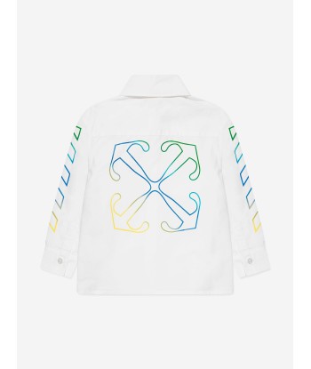 Off-White Boys Arrow Rainbow Shirt in White store