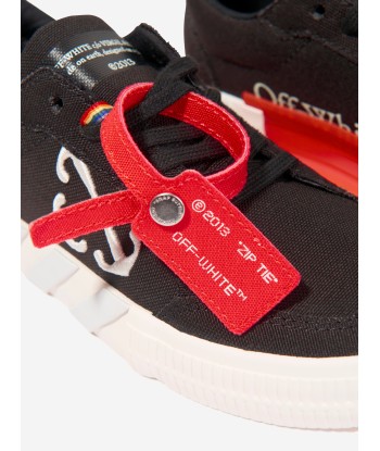 Off-White Kids Vulcanised Lace Up Trainers in Black l'évolution des habitudes 