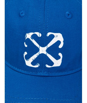 Off-White Kids Arrow Baseball Cap in Blue Amélioration de cerveau avec