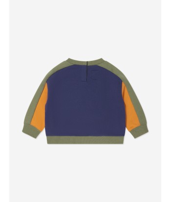 Levi's Wear Baby Boys Logo Colourblock Crew Sweatsirt in Blue à prix réduit toute l'année