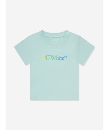 Off-White Baby Boys Arrow Rainbow T-Shirt in Blue des créatures d'habitude