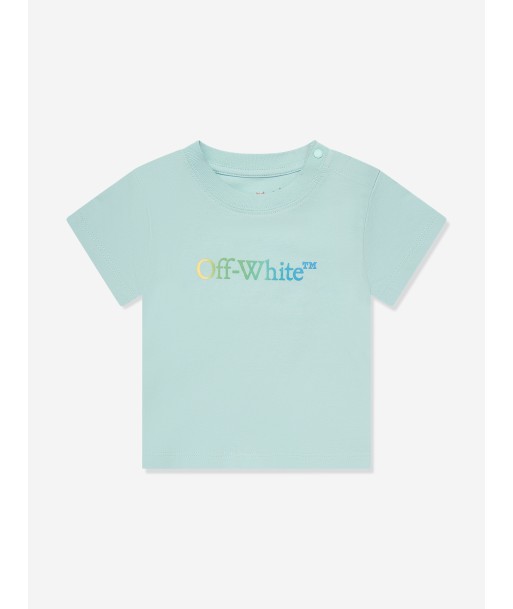 Off-White Baby Boys Arrow Rainbow T-Shirt in Blue des créatures d'habitude