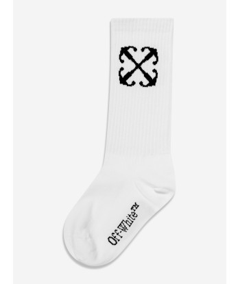 Off-White Kids Arrow Socks in White store