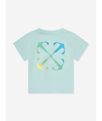 Off-White Baby Boys Arrow Rainbow T-Shirt in Blue des créatures d'habitude