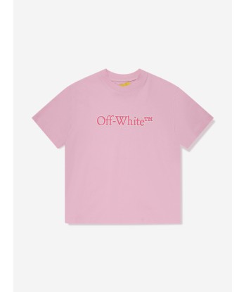 Off-White Girls Big Bookish T-Shirt in Purple la livraison gratuite