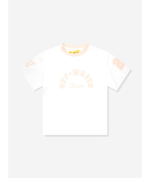 Off-White Girls Team 23 T-Shirt in White Livraison rapide