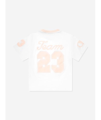 Off-White Girls Team 23 T-Shirt in White Livraison rapide