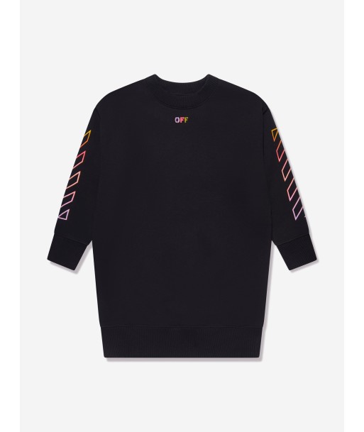 Off-White Girls Arrow Rainbow Crew Dress in Black s'inspire de l'anatomie humaine